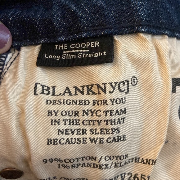 NWT BLANKNYC The Cooper Long Slim Straight Jean in size 30 - Picture 11 of 14